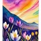 Edge Collections - 28" X 40" - Multicolor - Crocus in Color Large Porch - 1 Piece